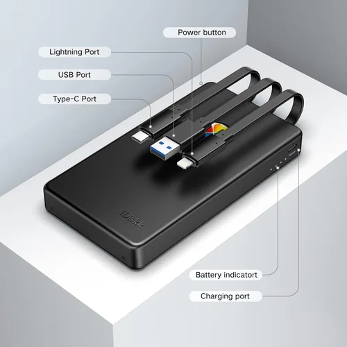 Vista 4 de iDiskk Certificado por App-le, Disco Duro Externo de 2TB, para iPhone iPad Teléfonos Android, MacBook, Computadora para Respaldo de Documentos
