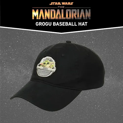Vista 6 de Star Wars The Mandalorian The Child - Gorra de béisbol ajustable de algodón, gorra para papá Grogu