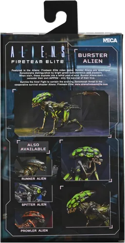 Vista 4 de NECA - Figura de acción Aliens Fireteam Elite Burster Alien de 7 pulgadas