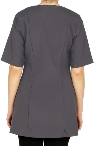 Vista 3 de Cathy - Bata de salón profesional, chaqueta de estilista, uniforme de cosmetología