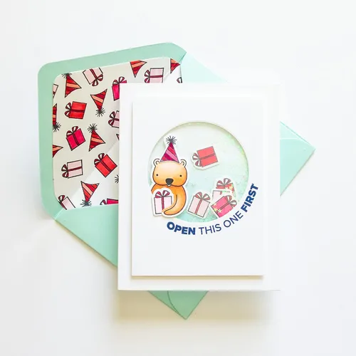 Vista 3 de Ellen Hutson, Essentials by Ellen, Peek-A-Boo Party Animals Stamp & Die Set Combo, Estampación, Papelería, Tarjetas, Scrapbooking, DIY, Interactivo