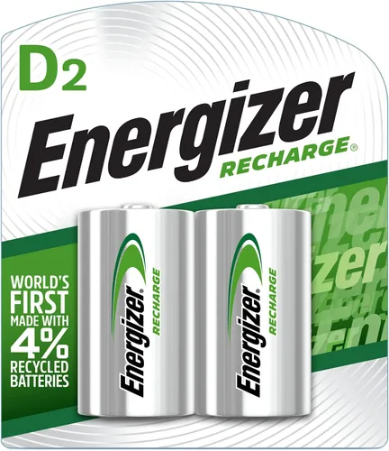 Vista 2 de Energizer Baterías recargables C y D, paquete combinado precargado de baterías C y D, 4