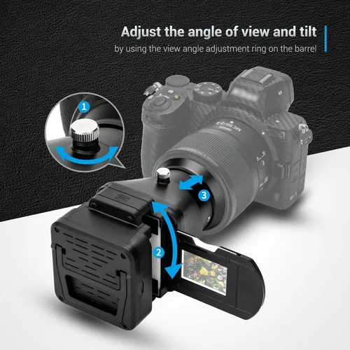 Vista 4 de Juego de adaptador de digitalización de película con luz LED reemplaza al Nikon ES-2 Convierte película negativa de 35mm y diapositivas a fotos