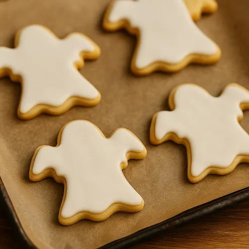 Vista 3 de BBEventsINC - Cortador de galletas de Halloween con fantasma blanco, herramienta de hornear impresa en 3D hecha a mano para celebraciones, fiestas