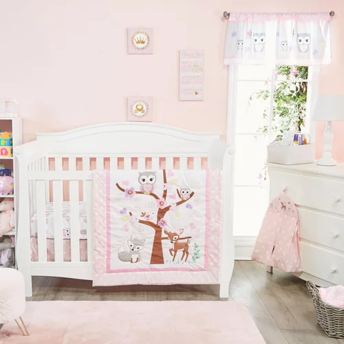 Vista 15 de EVERYDAY KIDS Juego de cama de 4 piezas para cuna de niños - Tren Choo Choo - Incluye edredón, sábana ajustable, volante antipolvo y apilador