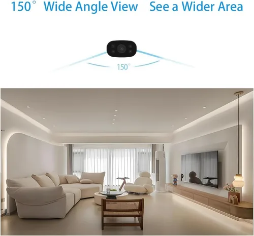 Vista 3 de HUOMU - Cámaras de seguridad ocultas, mini cámara espía de visión remota con Wi-Fi, inalámbrica, 1080P HD, para interiores y exteriores, grabadora
