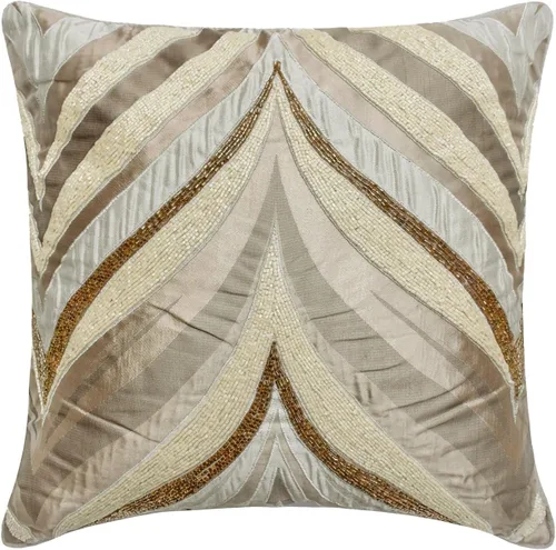 Vista 15 de The HomeCentric Funda de almohada color crema para sofá, funda de almohada moderna de 12 x 12 pulgadas, funda de almohada cuadrada de satén, funda