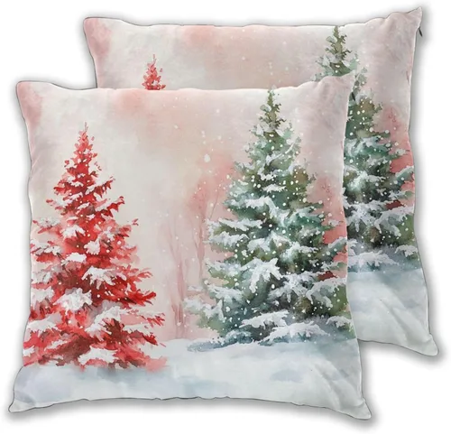 Vista 13 de Juego de 2 fundas de almohada cuadradas de Acción de Gracias, hojas de arce otoñales, fundas protectoras para sofá con cremallera oculta, 16 x 16