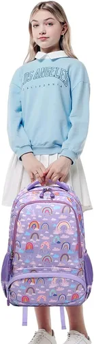 Vista 103 de Juego de mochila para niñas y adolescentes, mochila escolar para niños con bolsa para el almuerzo, estuche para lápices, mochilas escolares