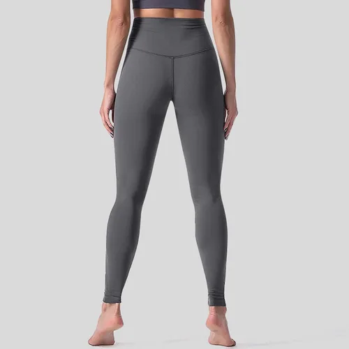 Vista 5 de Pantalones de yoga para mujer, leggings de entrenamiento de cintura alta para mujer, pantalones deportivos para gimnasio, control de abdomen