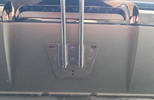 Vista 4 de STO N SHO Soporte para placa de matrícula fabricado para Mercedes AMG GLS 450/580 2023-2025 con paquete AMG