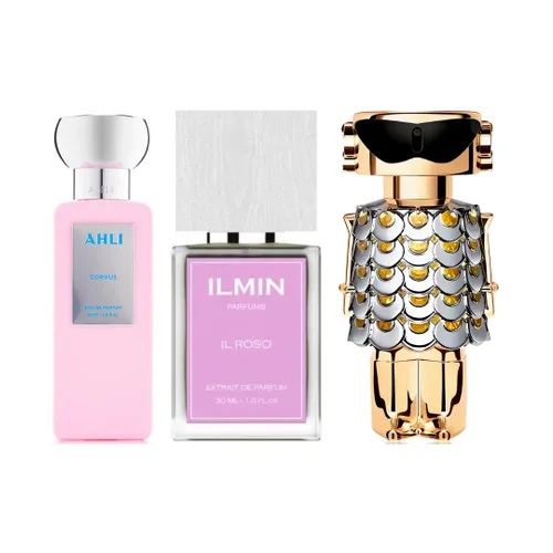 PERFUMES AHLICORVUS+ILMINROSSO+FAMME de AROMA DE PRIMERA