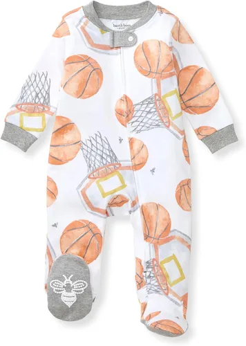 Vista 154 de Burt's Bees Baby - Pijama de una pieza para bebé, mameluco para dormir y jugar, algodón 100% orgánico, cremallera frontal