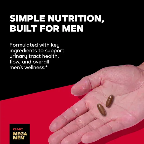 Vista 12 de GNC Fórmula de próstata para hombres, 60 cápsulas blandas, apoya la función reproductiva normal