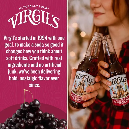 Vista 8 de VIRGILS Black Cherry Cream Soda, 12 FZ