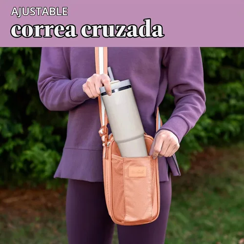Vista 2 de Fit & Fresh Bolsa para botella de agua Nina Coral