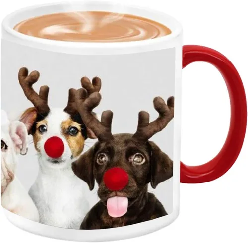 Vista 5 de Queena Taza personalizada con foto sensible al calor, taza de café personalizada mágica que cambia de color para añadir foto con logo en tazas