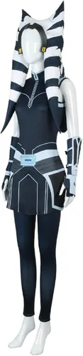 Vista 2 de Disfraz de Tano para niños, disfraz de cosplay con tocado Tano, accesorios para niñas para Halloween