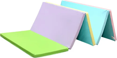 Vista 11 de KaRaDaStyle Colchoneta de Gimnasia Plegable de Estiramiento 75"x31"x1.2" Ejercicio Entrenamiento Muscular Juego de Niños Colchoneta de Barra