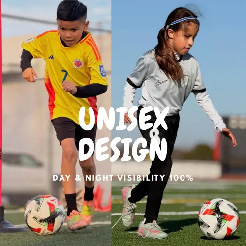 Vista 2 de Balón de fútbol profesional tamaño 4 y 5 – Pelota de entrenamiento y partido sin costuras para jóvenes, niños y adultos, piel sintética impermeable