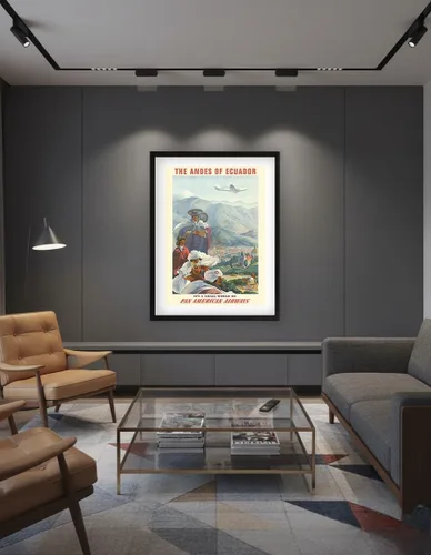 Vista 7 de Paul George Lawler c.1939 - Póster de viaje de aerolínea vintage de Paul George Lawler c.1939 - Impresión de papel mate de arte fino (sin marco) 11
