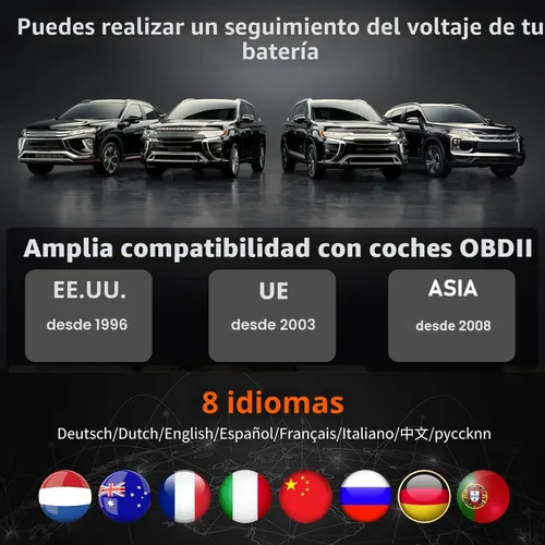 Vista 7 de Escáner OBD2, CGSULIT SC103 Lector de Códigos de Automóvil Diagnostica Verificar Luz del Motor Verificación de Emisiones DTCs Herramienta de Escaneo