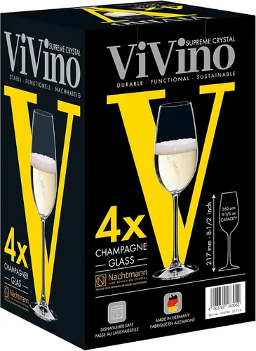 Vista 4 de Nachtmann Juego de 4 copas de champán ViVino