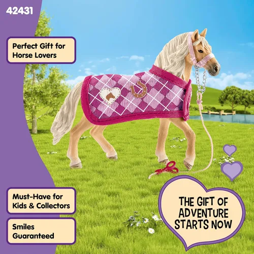 Vista 6 de Schleich Horse Club, juguetes de caballo para niñas y niños, set de creación de moda de caballo de Sofia para niñas y niños de 5 años en adelante