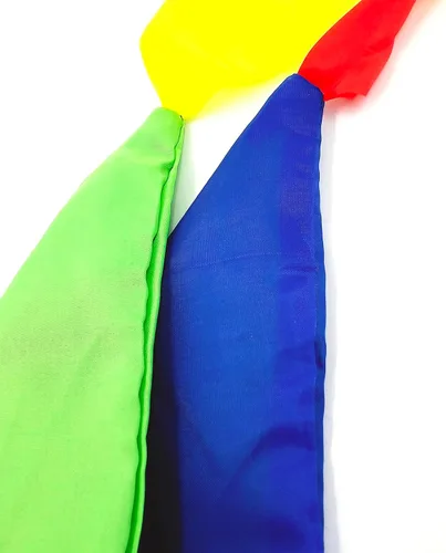 Vista 7 de sumrica 2 bufandas mágicas de seda que cambian de color, bufandas para calles de truco de magia, pañuelo para niños y adultos, regalo de fiesta