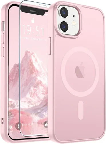 Vista 318 de SUPFINE Funda magnética para iPhone SE 2022 (3ª)/2020 (2ª), iPhone 8 (compatible con MagSafe) (protección contra caídas de grado militar), funda