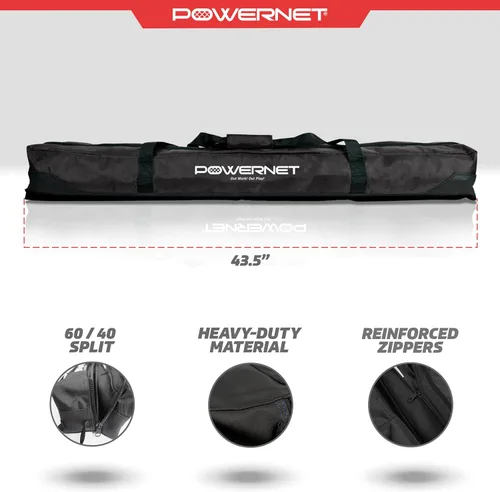 Vista 3 de PowerNet 7x7 FT Baseball & Softball Net Replacement Parts, Replace 7x7 FT Frame, Net Only or Carry Bag, Metal Frame and Fiberglass Poles, Durable