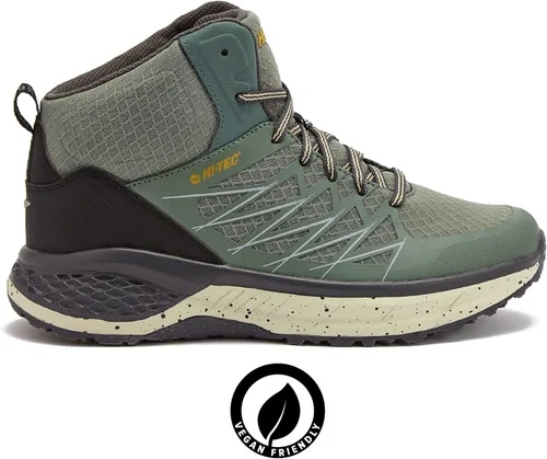 Vista 2 de HI-TEC Destroyer Mid - Botas de senderismo para hombre ligeras transpirables para mochileros al aire libre o para correr