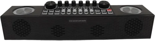Vista 3 de Máquina de karaoke, altavoz inalámbrico de ajuste digital para máquina de karaoke con micrófono para fiesta en casa