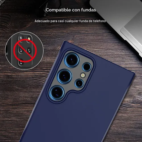 Vista 6 de Protector de lente de cámara para Samsung Galaxy S23 Ultra, protector de lente individual, cubierta protectora de pantalla de vidrio templado Ultra