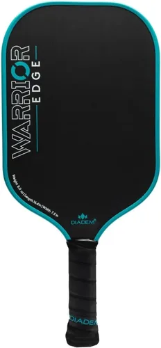 Vista 8 de Diadem Warrior Edge - Paletas de pickleball Cara de carbono grabado para máximo giro, protector aerodinámico de 16mm, agarre Comfort Max, núcleo