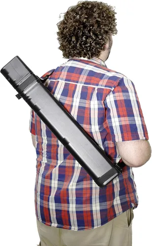 Vista 5 de VViViD Tubo telescópico de plástico negro para dibujo y cartera (25-41")