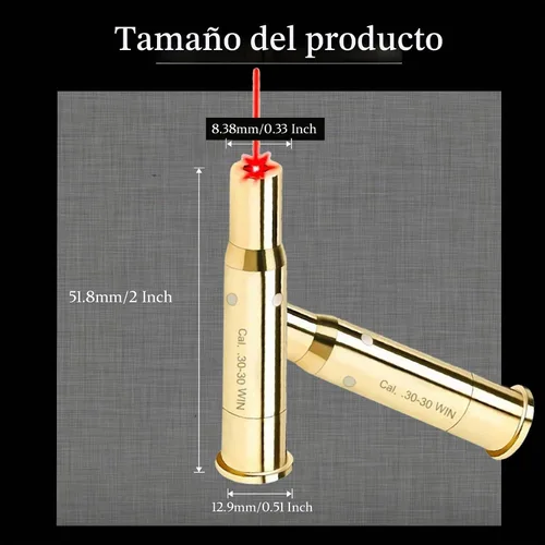 Vista 4 de GOTICAL Red Dot 30-30 Win Laser Bore Sighter Boresight Caza Herramienta 3030 Cartucho Bore Sight Láser Rojo