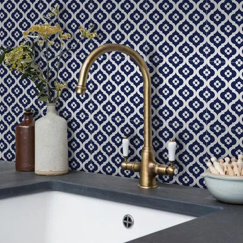 Vista 45 de Alwayspon Adhesivos de transferencia de azulejos de vinilo esmerilado para despegar y pegar, calcomanías autoadhesivas para azulejos de pared