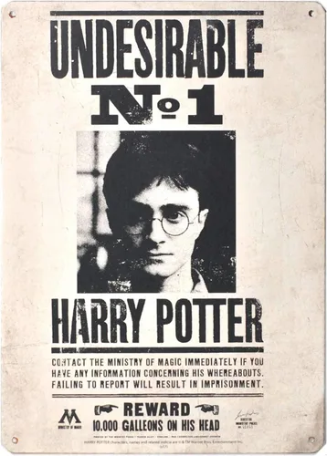 Vista 5 de Harry Potter - Señales de hojalata de Harry Potter - Cresta de Gryffindor