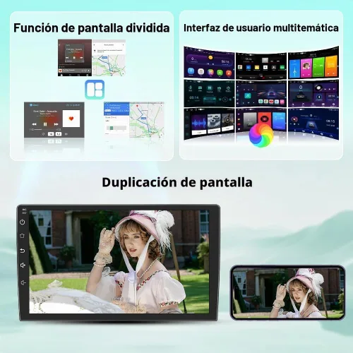 Vista 7 de Radio Android para Ford F150 2009-2012 0nly Fit Auto AC, con pantalla táctil de 9 pulgadas, 2GB+64GB, compatible con Carplay, Android Auto, SWC