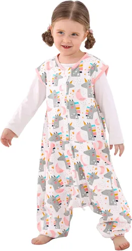 Vista 18 de WONDAY Toddler Sleep Sacks, Sleeveless Sleep Sack with Legs 12M-5T Coche