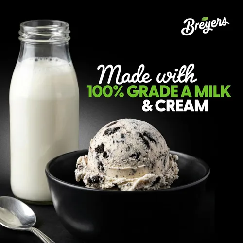 Vista 9 de Breyers Classics Helado para un delicioso postre congelado helado de chocolate hecho con leche y crema 100% grado A, 48 onzas