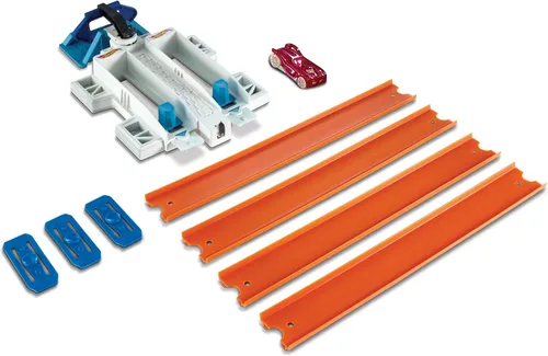 Vista 6 de Hot Wheels Taller Track Builder 2 Lane lanzador