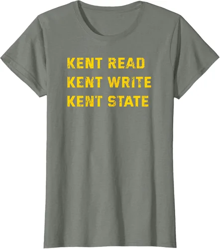 Vista 9 de University Apparel Kent Read, Kent Write, Kent State Camiseta, Azul / Patchwork, S
