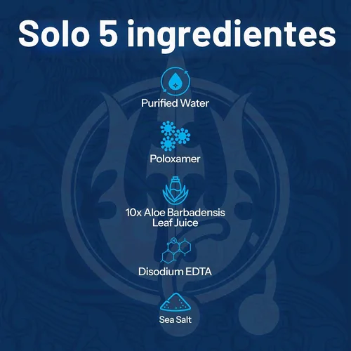 Vista 8 de Jabón de espuma azul H2Ocean, verde, 1,7 onzas líquidas Wash for New Tattoos & Piercings, Fragrance Free Unscented Foam Cleaner with Aloe Vera
