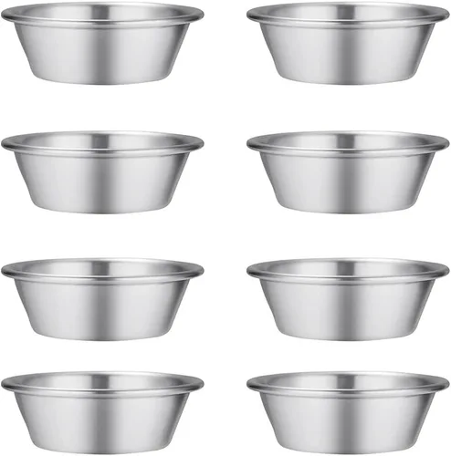 Vista 8 de 10 moldes para tarta de huevo, molde de acero inoxidable para hornear cupcakes, moldes de postre reutilizables para la cocina del hogar (S)