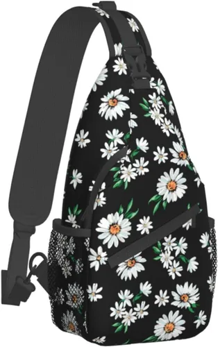 Vista 7 de Bolso bandolera para mujeres y hombres, mochila de viaje para senderismo, bolsa cruzada para el hombro, bolsa de pecho, casual, mochila deportiva