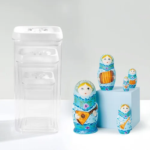 Vista 5 de Felli Flip Tite - Recipiente de almacenamiento de alimentos acrílico con tapa, 6 pulgadas, XL, con sello de anillo hermético y cierre abatible