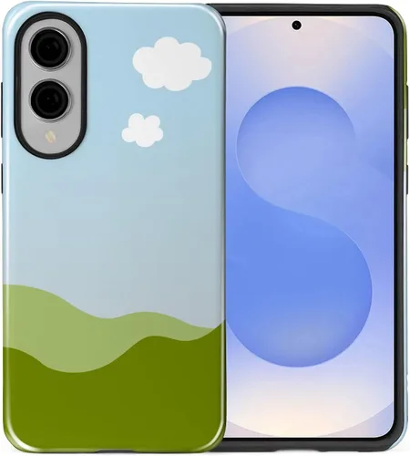 Vista 128 de Funda compatible con Samsung Galaxy S23, funda híbrida de protección rígida de 2 capas, a prueba de golpes, funda protectora resistente para Lata