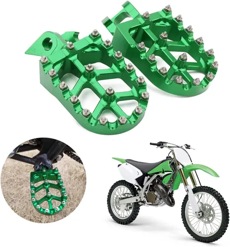 Vista 11 de AnXin Estriberas Reposapiés Pedales de Pie Apoyos CNC MX para KLX300 KLX300R KLX300SM 97-07 20-24 KLX250 06-20 KLX250S 09-14 KLX250R 94-96 KLX650